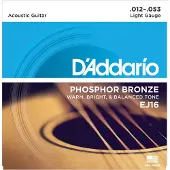 Daddario EJ16 Phosphor Bronze Light 12-53