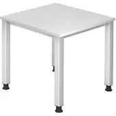 Hjh OFFICE PRO QUEO 8 S - Wit 80 x 80 Tafelhoogte I In hoogte verstelbaar