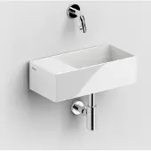 Clou New Flush 3 keramische fontein 35cm zonder kraangat links wit glans