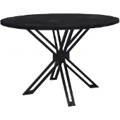 MD Interior Susy ronde eetkamertafel zwart mangohout 120cm