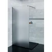 Saniclear Blurred douchewand matglas 90x200cm gunmetal profiel