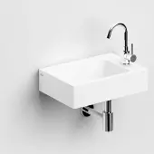 Clou Flush 2 Plus fontein 43cm solid surface wit mat