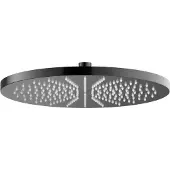 Hotbath Cobber hoofddouche 30cm zwart gepolijst PVD