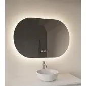 Gliss Design Orion spiegel horizontaal met LED-verlichting en verwarming 160x70cm