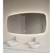 Gliss Design Erato spiegel horizontaal met LED-verlichting en verwarming 140x70cm