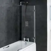 Eastbrook Volente badwand 85x150cm met 8mm veiligheidsglas chroom