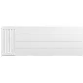 Eastbrook plaat voor paneelradiator met streep 110x40cm wit glans