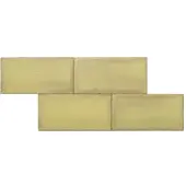 Terre d'Azur Terre-Spatula wandtegel 10x20cm groen licht