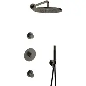 Hotbath Cobber ADS20 inbouw regendouche met 30cm hoofddouche en wandarm verouderd ijzer