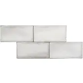 Terre d'Azur Terre-Spatula wandtegel 10x20cm wit glans