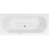Lambini Designs Round bubbelbad 190x90cm elektronisch met 12 aerojets goud