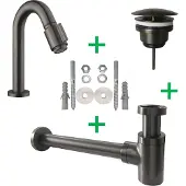 Mueller Ferro fonteinkraanset gunmetal