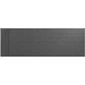 Eastbrook plaat voor paneelradiator met streep 180x60cm antraciet