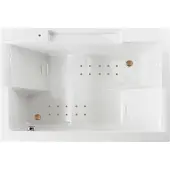 Lambini Designs Puglia bubbelbad 180x120cm elektronisch met 12 aerojets goud