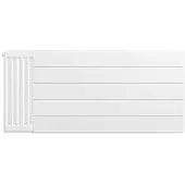 Eastbrook plaat voor paneelradiator met streep 110x50cm wit glans