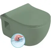 Sapho Brilla randloze toiletpot 36.5x53cm groen mat