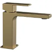 Sapho Cubemix wastafelkraan 15cm goud mat
