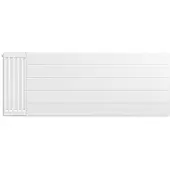 Eastbrook plaat voor paneelradiator met streep 130x50cm wit glans