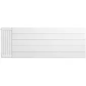 Eastbrook plaat voor paneelradiator met streep 140x50cm wit glans