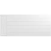 Eastbrook plaat voor paneelradiator met streep 140x60cm wit glans