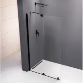 Sapho Modular douchewand 120x200cm antikalk zwart