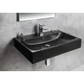 Sapho Toridi keramische wastafel 76x46,5cm zwart mat