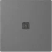 Polysan Treneca douchebak 90x90cm grijs mat