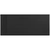 Eastbrook plaat voor paneelradiator met streep 140x60cm zwart mat