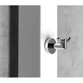 Sapho magnetische dubbele handdoekhaak voor radiatoren chroom