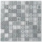 Terre d'Azur Epoca wandtegel 28.5x28.5cm grijs - per 5 vellen
