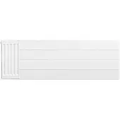 Eastbrook plaat voor paneelradiator met streep 120x40cm wit glans
