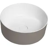 Sapho Thin waskom solid surface 38x14.2cm bruin