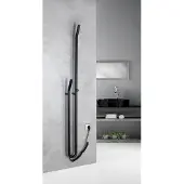 Sapho Duopasso elektrische handdoek radiator 12x170cm zwart mat