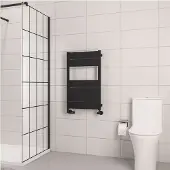 Eastbrook Kingswood handdoekradiator 50x80cm 438W zwart mat