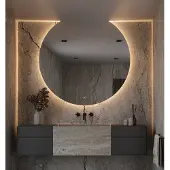 HiPP Design Sun-line spiegel 140x130cm met LED verlichting en spiegelverwarming