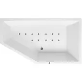 Lambini Designs Florence bubbelbad 160x90cm elektronisch rechts met 12 aerojets RVS