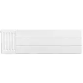 Eastbrook plaat voor paneelradiator met streep 100x30cm wit glans
