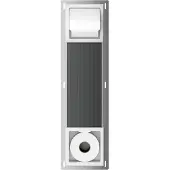 Mueller Mokri inbouw toiletrolhouder met klep en reserverolhouder mat wit