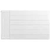 Eastbrook plaat voor paneelradiator met streep 100x60cm wit glans