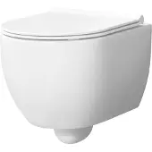 Xenz Gio randloos toilet 47cm met vortexspoeling en zitting wit mat