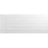 Eastbrook plaat voor paneelradiator met streep 150x60cm wit glans