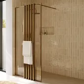 Riho Define inloopdouche met decopaneel 90x200cm koper mat
