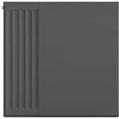 Eastbrook plaat voor paneelradiator 60x60cm antraciet
