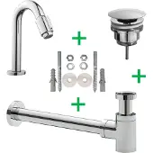 Mueller Round fonteinkraanset chroom