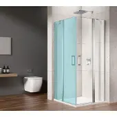 Gelco Loro douchedeur links- en rechtsdraaiend 90x200cm chroom