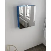 Mondiaz Cubb spiegelkast 50x70x16cm kleur jeans met 1 deur
