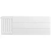 Eastbrook plaat voor paneelradiator met streep 80x30cm wit glans