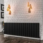 Eastbrook Guardia radiator 180x60cm aluminium 2924W zwart mat