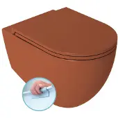 Isvea Infinity randloos toilet 53x36.5cm terracotta
