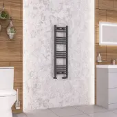 Eastbrook Wendover handdoekradiator 30x100cm 320W antraciet mat